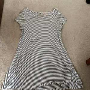 Black and white striped sundress